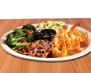 Fridays Signature Whiskey-Glaze  Chicken & Shrimp combo-01